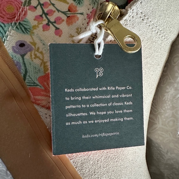 Rifle Paper Co x Keds Women's garden party Cream Floral Sneakers - Picture 8 of 8